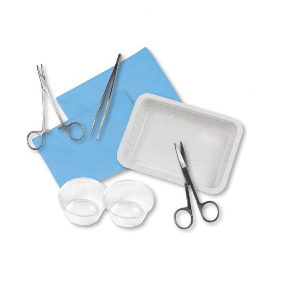 Disposable sterile basic dressing pack suture set surgical packing
